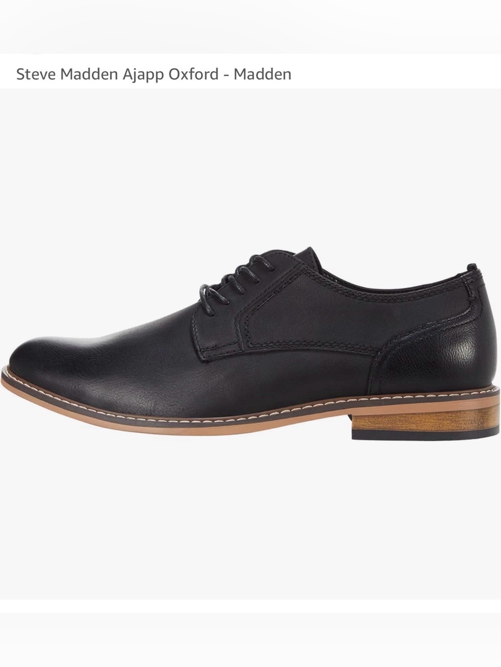 Men’s size 8.5M Steve Madden Ajapp Oxford - Madden Black Dress Shoes